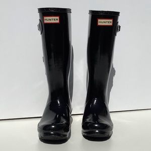 Girl’s Hunter Black Rainboots